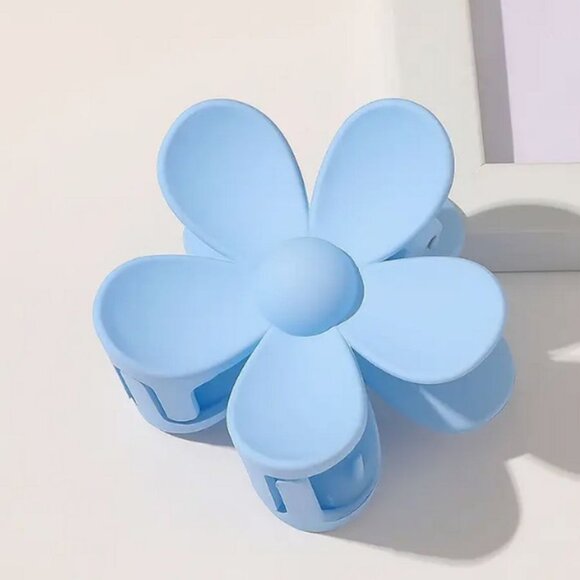 Helena Floral Hair Claw Clip Flower Accessory Set Blue Green Gift Packaged - Picture 2 of 9